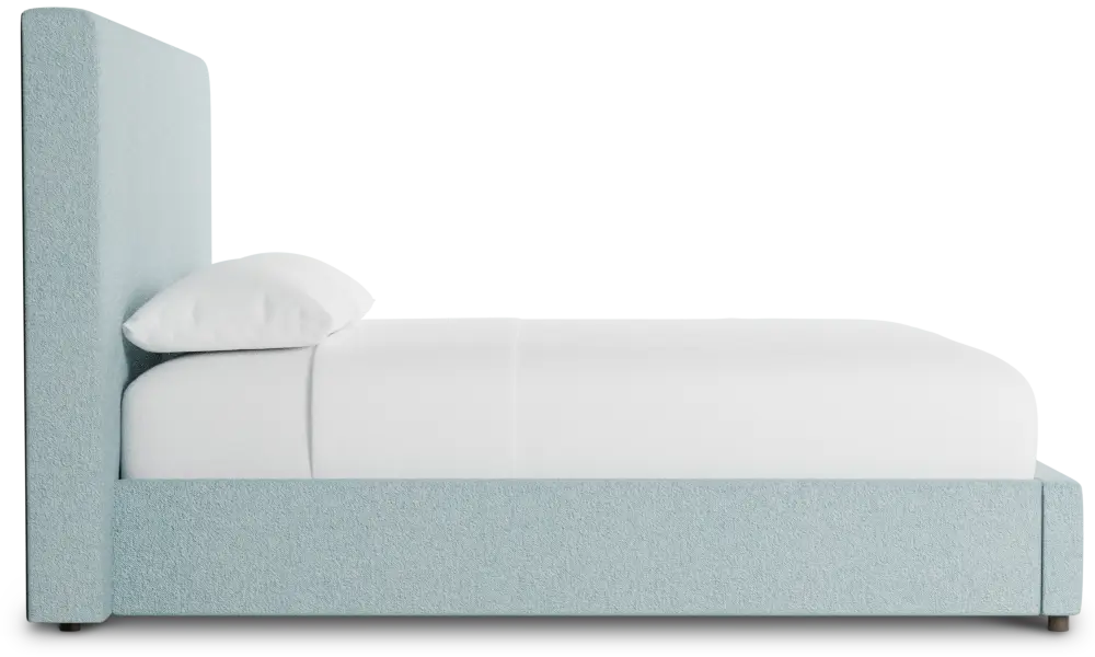 Grayton Elite Light Blue 54" Upholstered Platform Bed Grayton Elite Light Blue 54" Upholstered Platform Bed