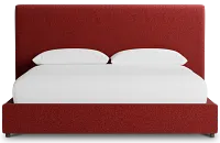 Grayton Elite Red 54" Upholstered Platform Bed