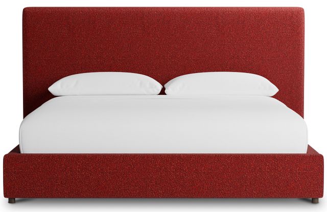 Grayton Elite Red 54" Upholstered Platform Bed