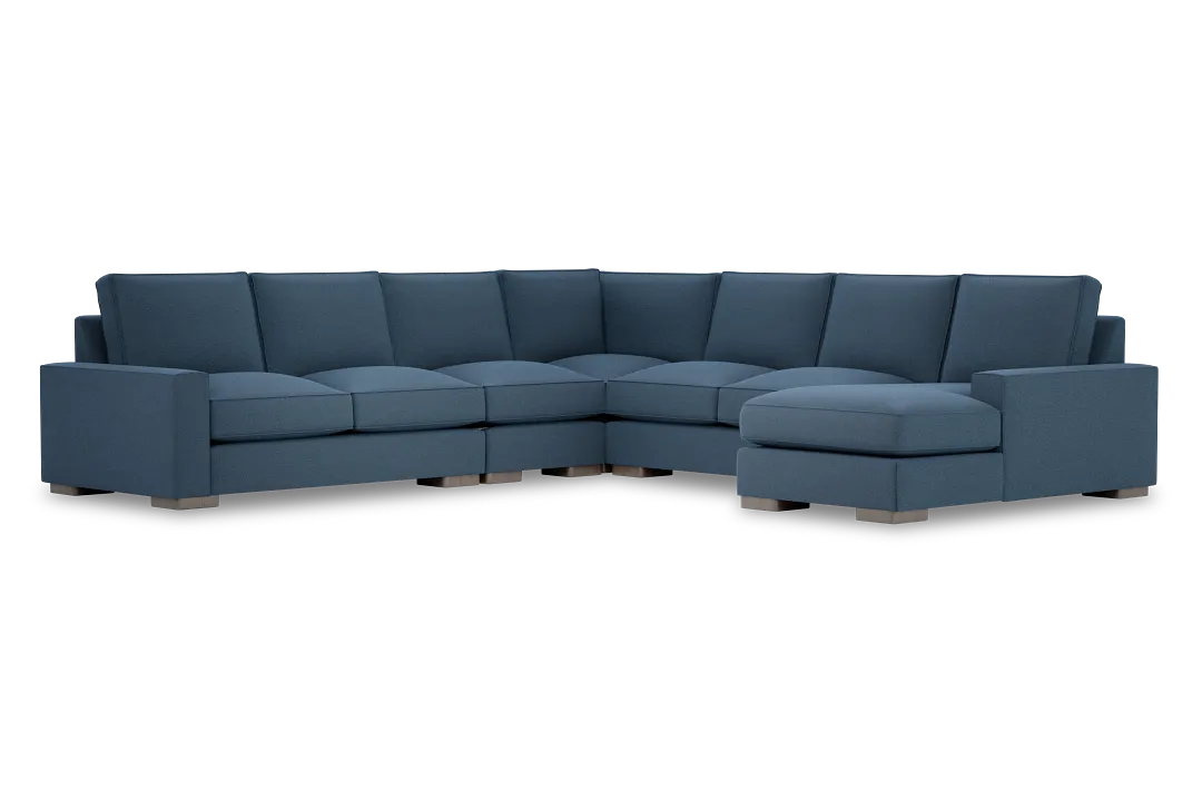 Edgewater Elite Blue Large Right Chaise Sectional