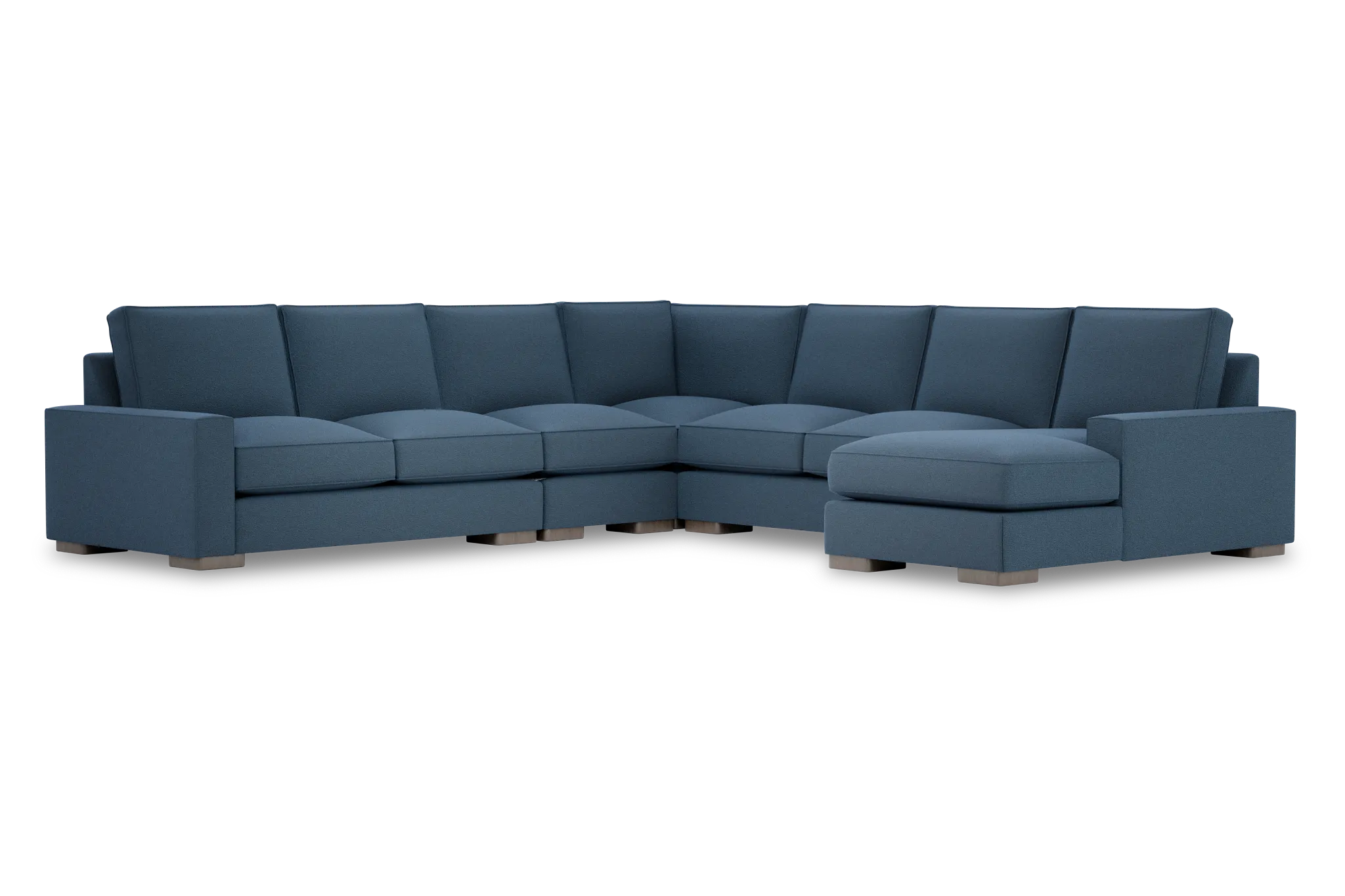 Edgewater Elite Blue Large Right Chaise Sectional