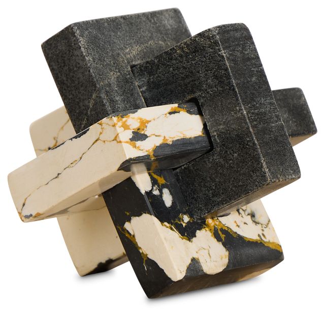 Eleanor Black Stone Tabletop Accessory
