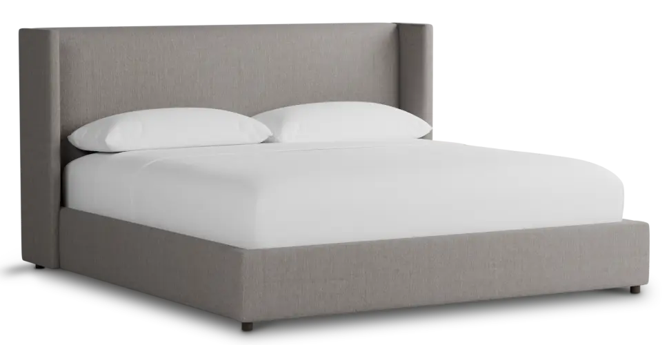 Captiva Peyton Gray 48" Upholstered Shelter Bed Captiva Peyton Gray 48" Upholstered Shelter Bed