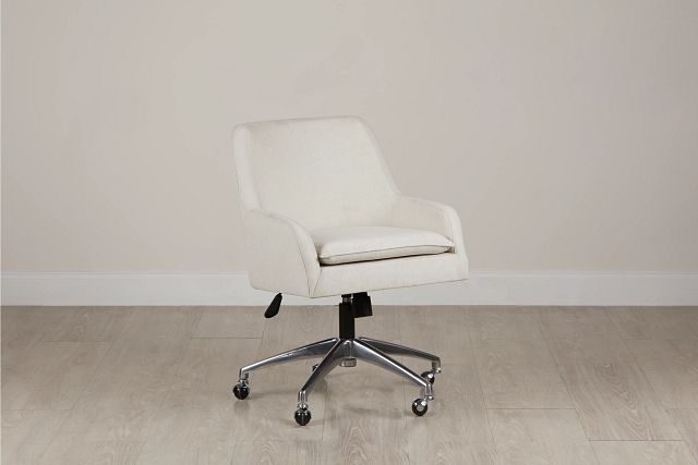 Highline White Upholstered Desk Chair (0)