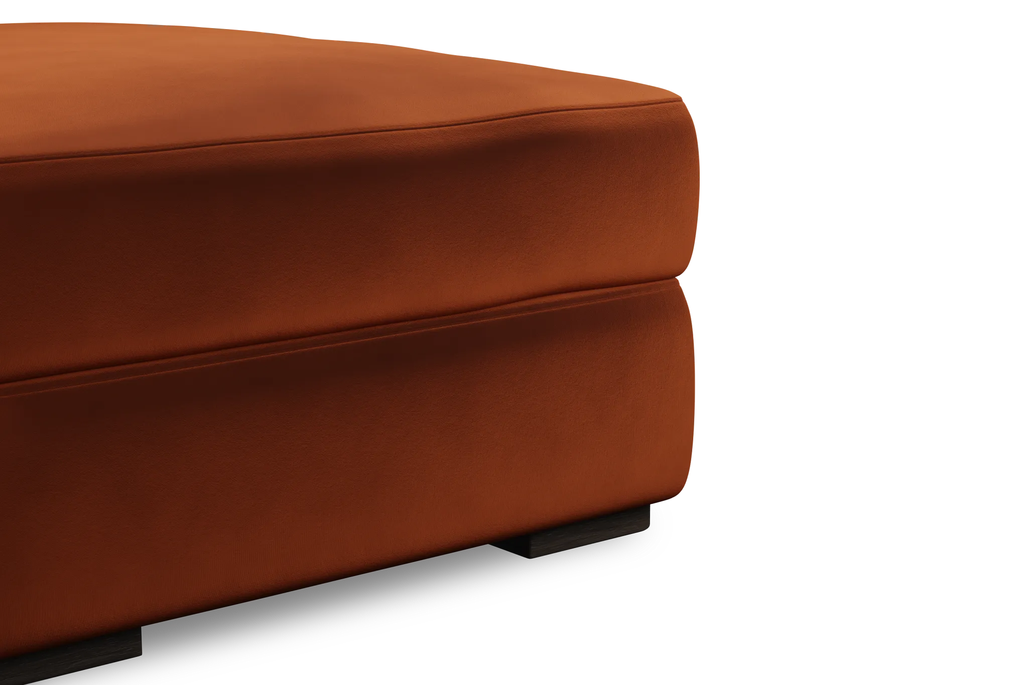 Edgewater Joya Orange Ottoman