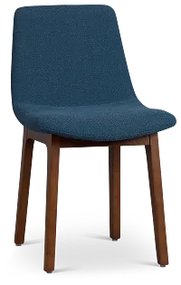 Hamilton Dark Blue Fabric Upholstered Side Chair