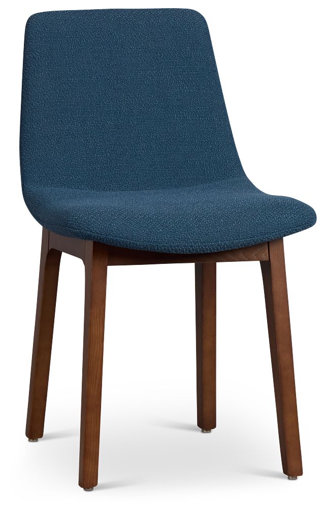 Hamilton Dark Blue Fabric Upholstered Side Chair