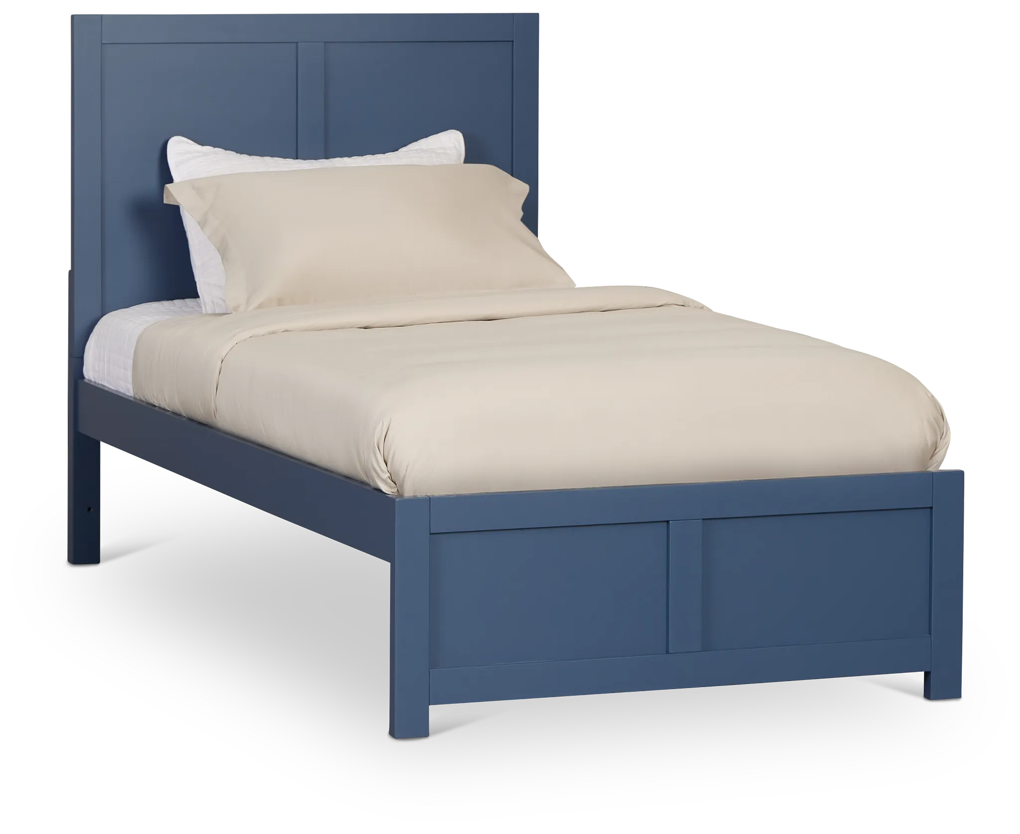 Charleston Dark Blue Panel Bed