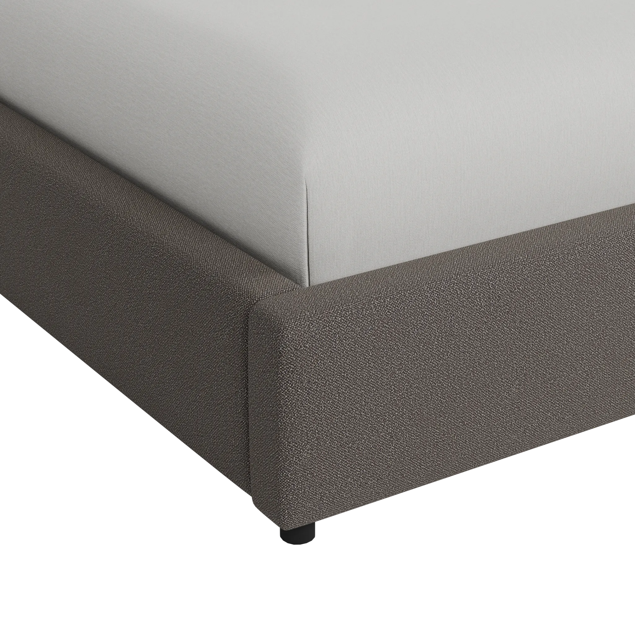 Grayton Elite Dark Gray 54" Upholstered Platform Bed