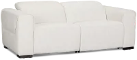 Ellis Light Beige Fabric Power Reclining Sofa
