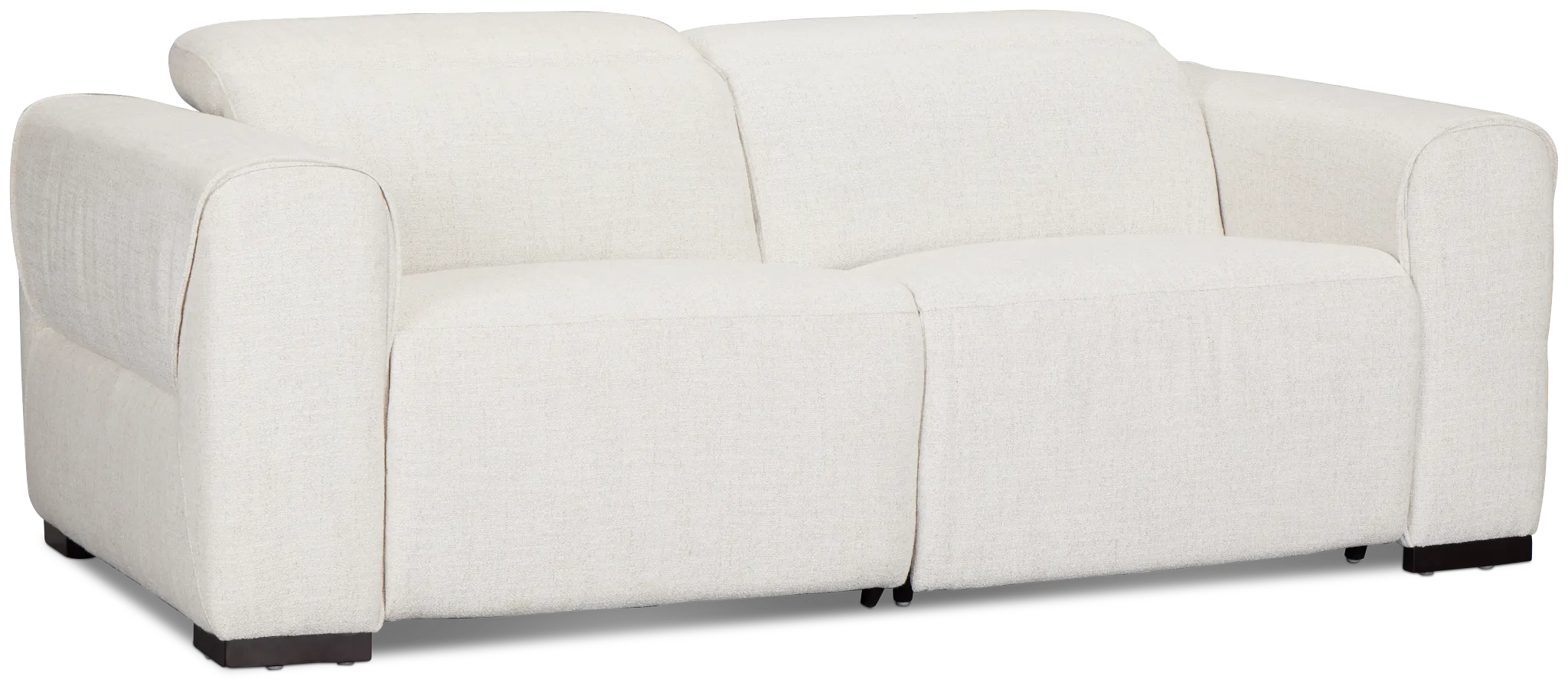 Ellis Light Beige Fabric Power Reclining Sofa