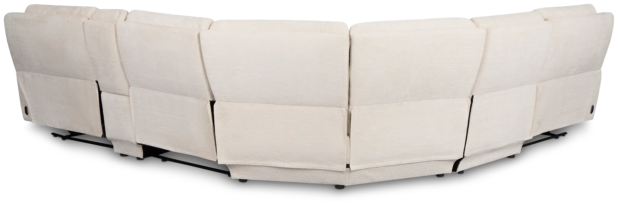 Bennett Light Beige Fabric Medium Triple Power 2-arm Sectional Bennett Light Beige Fabric Medium Triple Power 2-arm Sectional