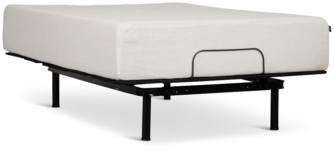 Rest & Renew By Zinus Gel Memory Foam Mattress 14" Plush Slat Adjustable Mattress Set