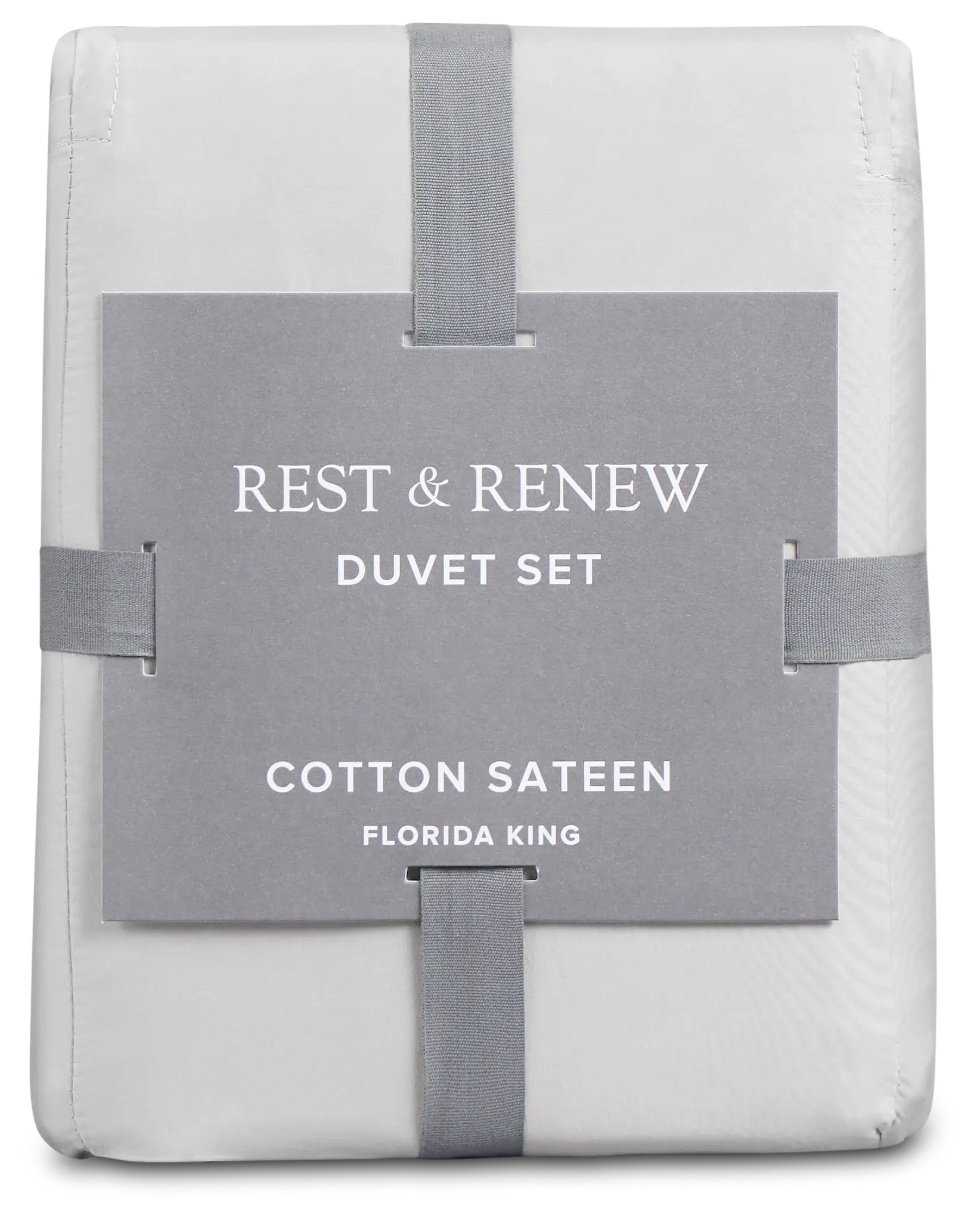 Rest & Renew Cotton Sateen Gray 300 Thread Sheet Set Rest & Renew Cotton Sateen Gray 300 Thread Sheet Set