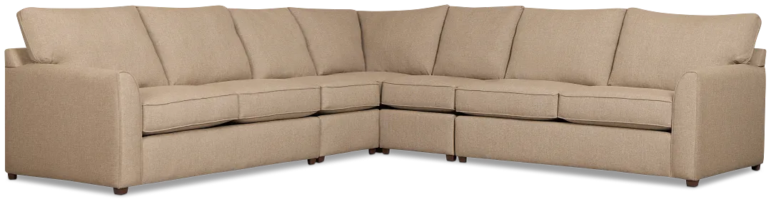 Tate Brown Fabric Large Two-arm Sectional