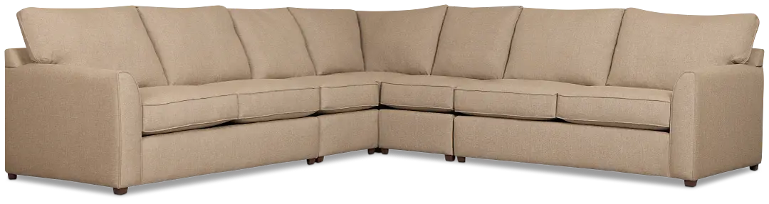 Tate Brown Fabric Large Two-arm Sectional Tate Brown Fabric Large Two-arm Sectional