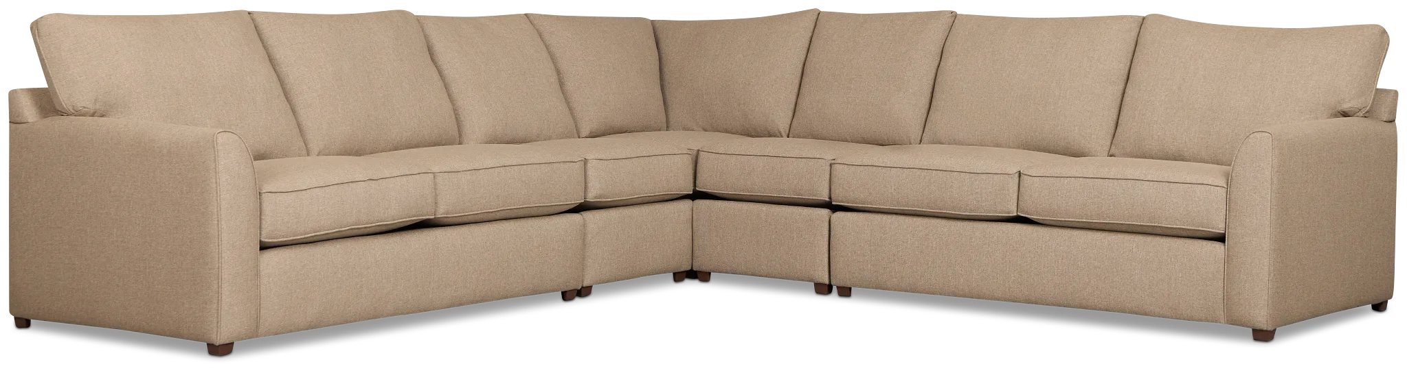Tate Brown Fabric Large Two-arm Sectional