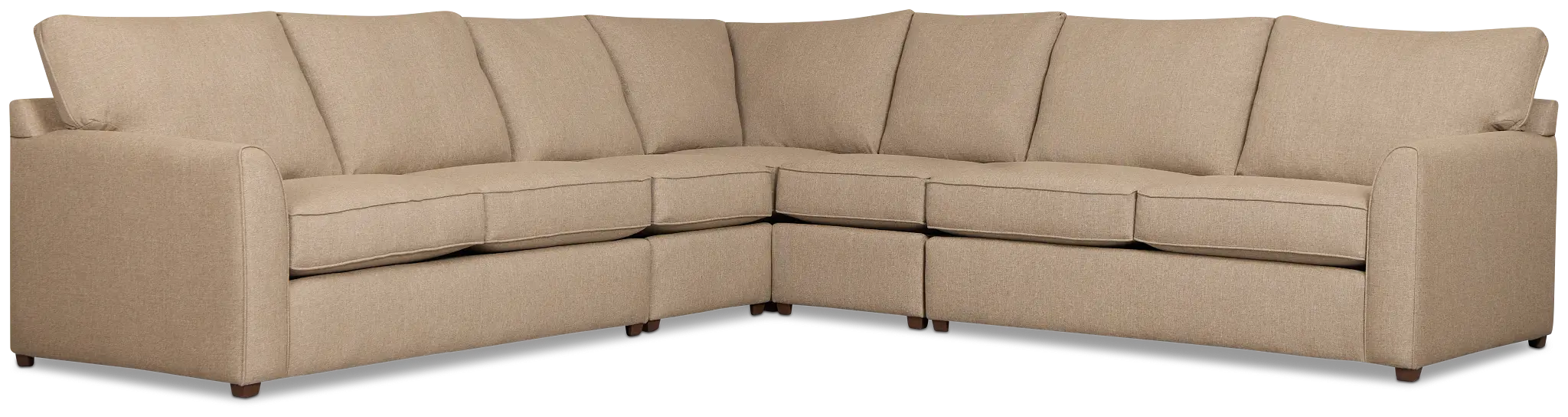 Tate Brown Fabric Large Two-arm Sectional Tate Brown Fabric Large Two-arm Sectional