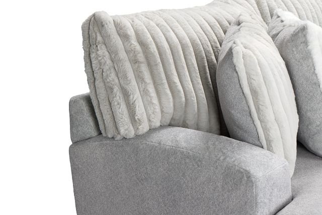 Kylie Light Gray Fabric Sofa