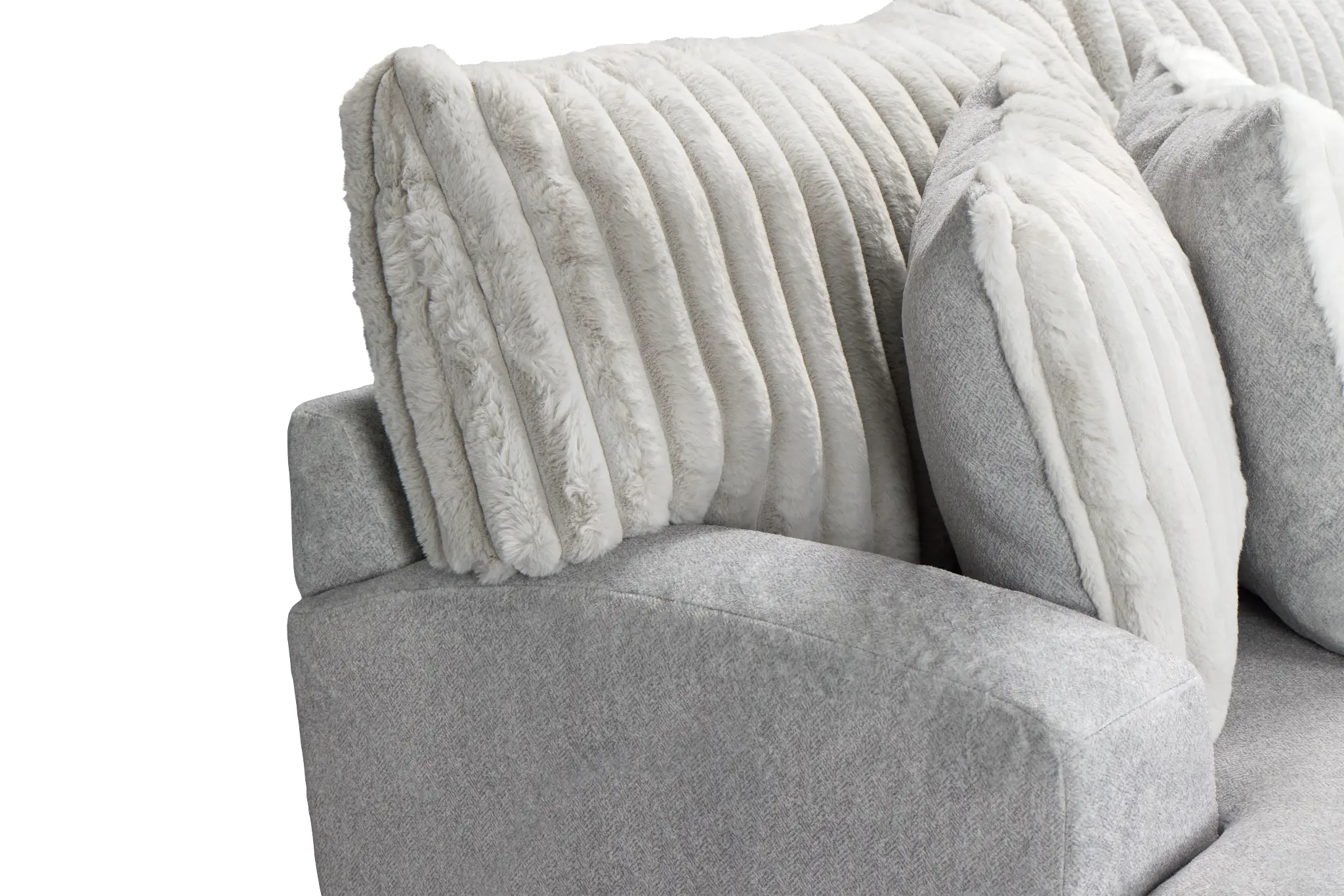 Kylie Light Gray Fabric Sofa Kylie Light Gray Fabric Sofa