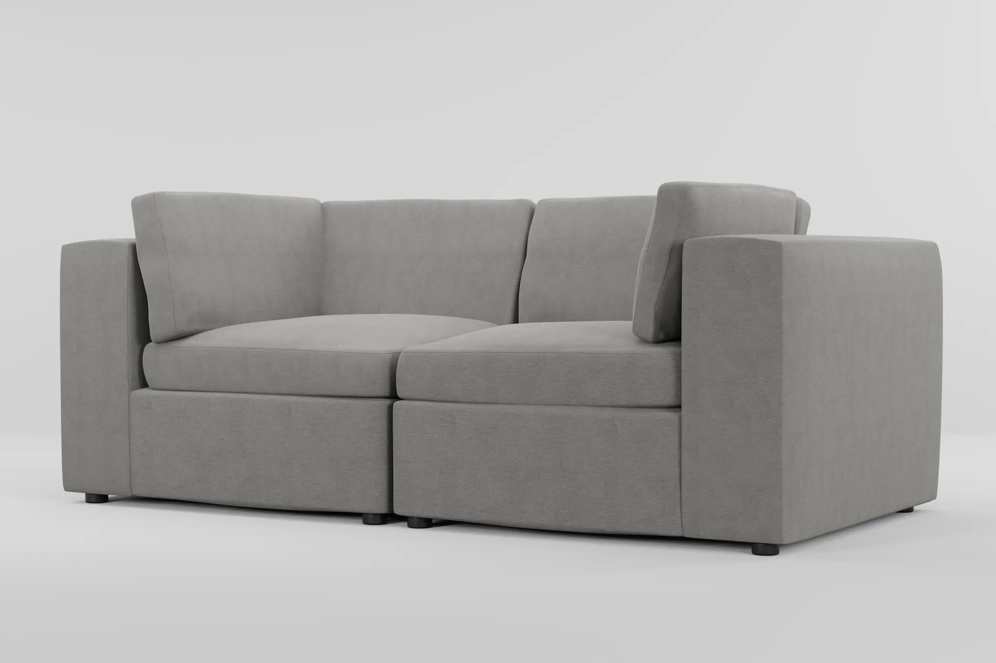 Destin Maguire Gray Fabric 2-piece Modular Sofa Destin Maguire Gray Fabric 2-piece Modular Sofa