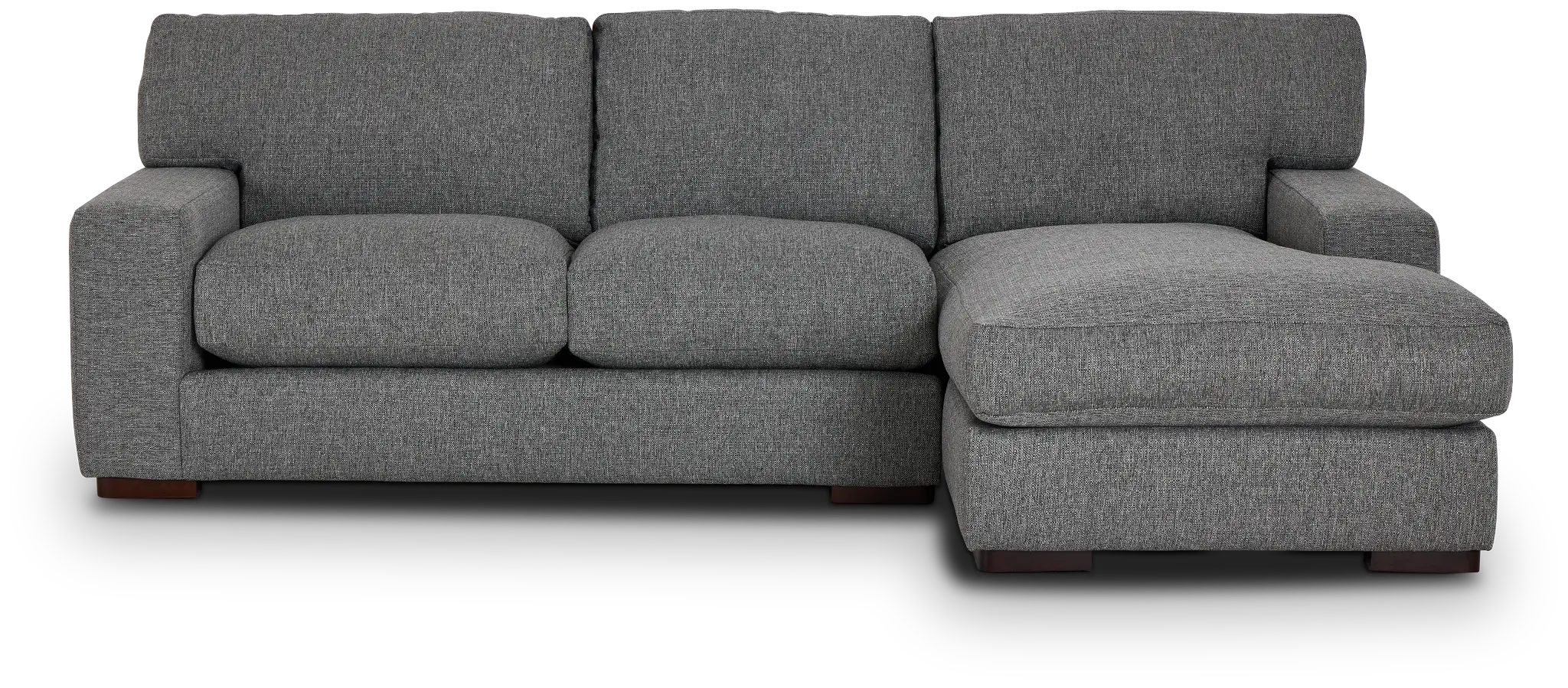 Veronica Dark Gray Down Right Chaise Sectional Veronica Dark Gray Down Right Chaise Sectional