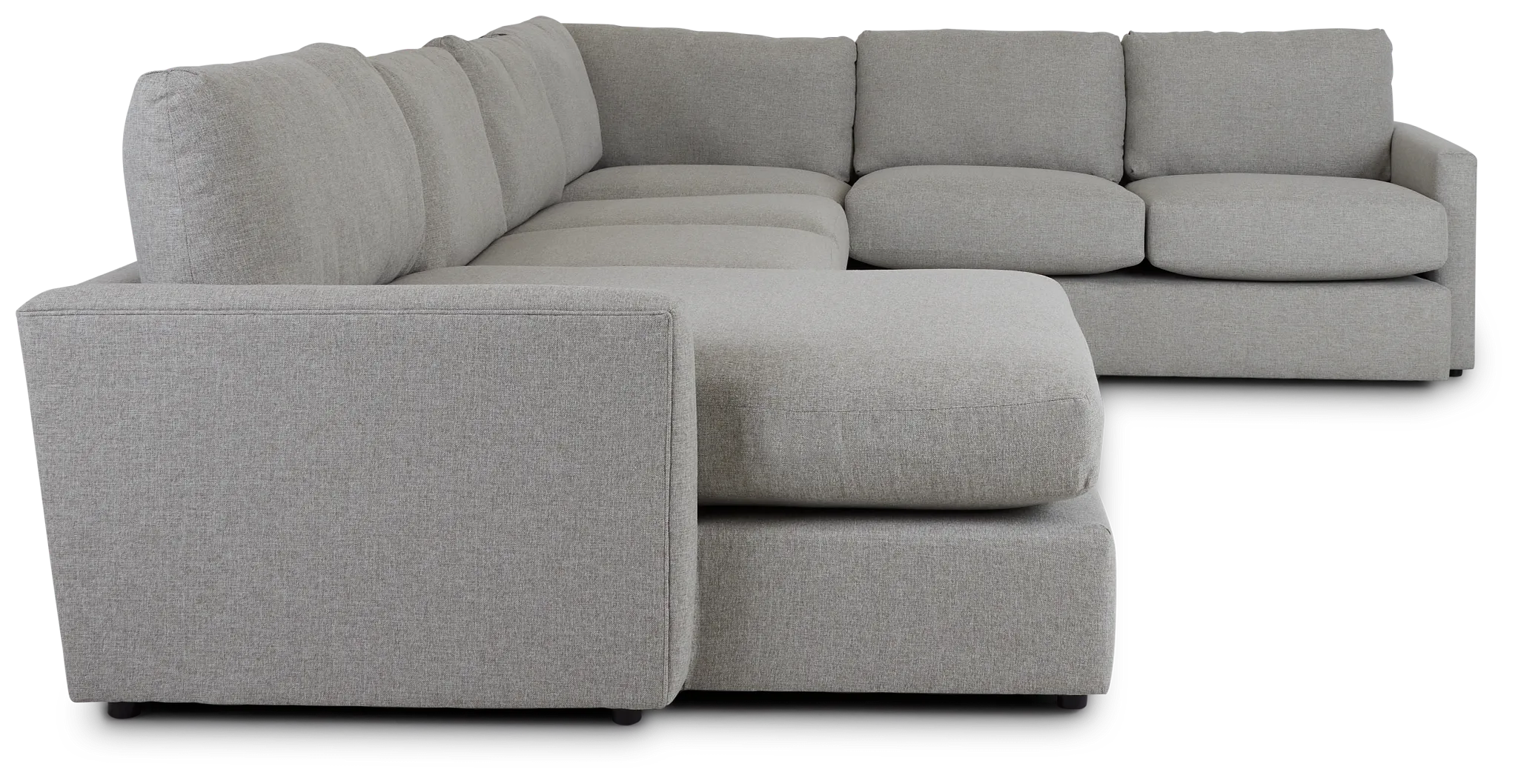 Noah Khaki Fabric Large Left Chaise Sectional