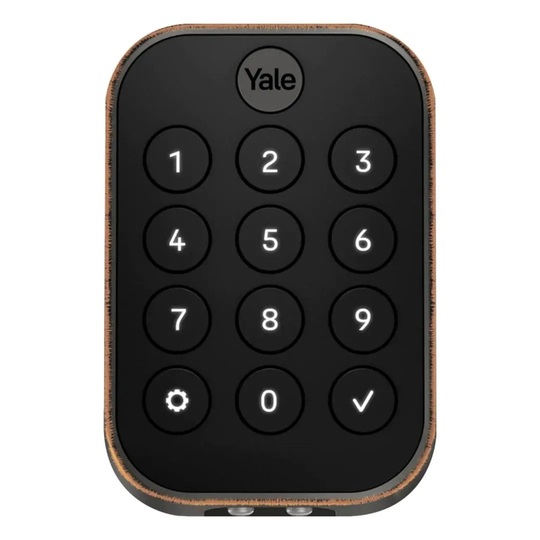 Yale Pro 2 Pushbutton Direct Wifi Bronze Key-free Keypad Door Lock