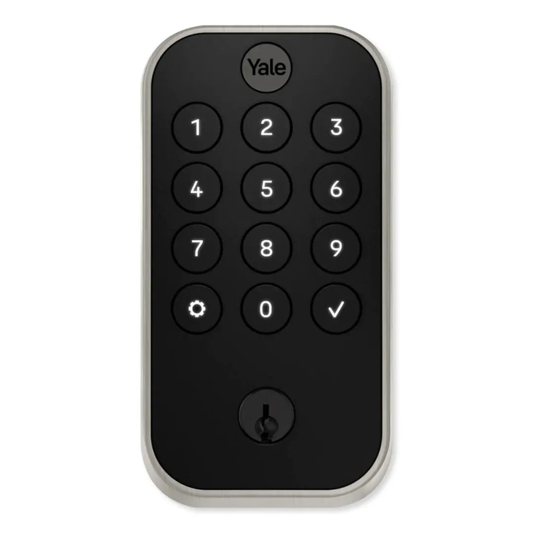 Yale Pro 2 Pushbutton Bluetooth Nickel Keypad Door Lock