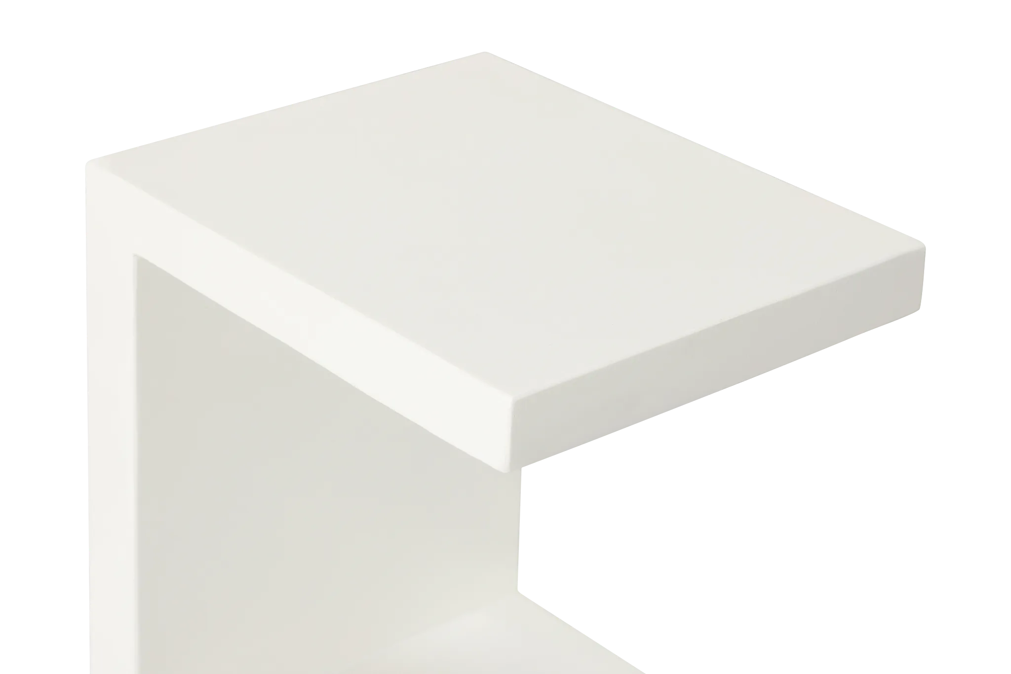 Brio White Square End Table