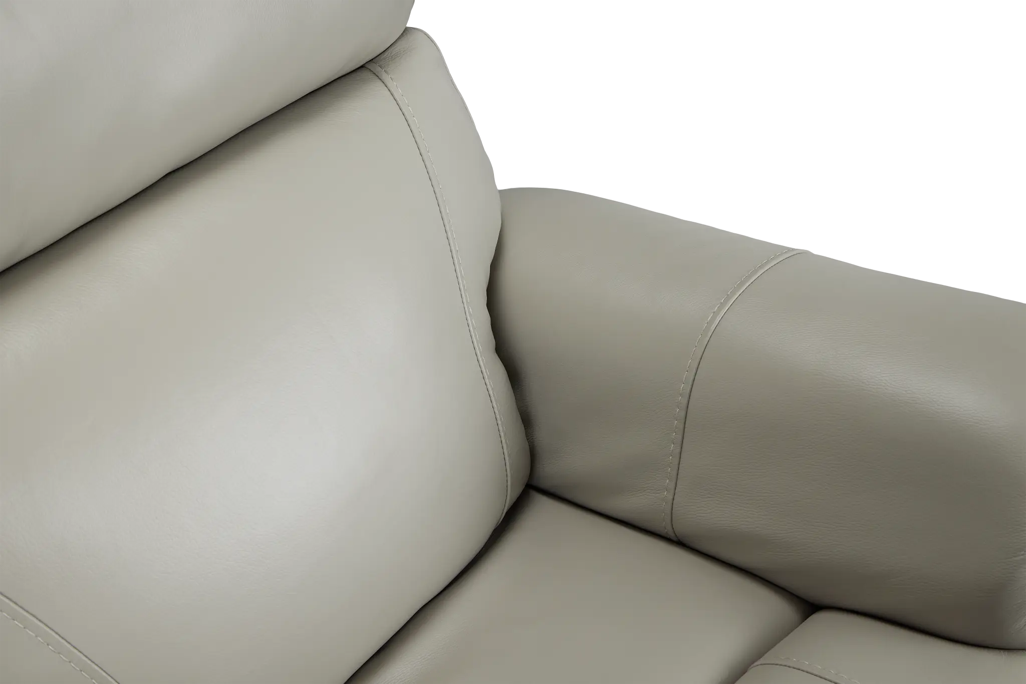 Wells Light Gray Lthr/vinyl Power Recliner With Heat And Massage Wells Light Gray Lthr/vinyl Power Recliner With Heat And Massage