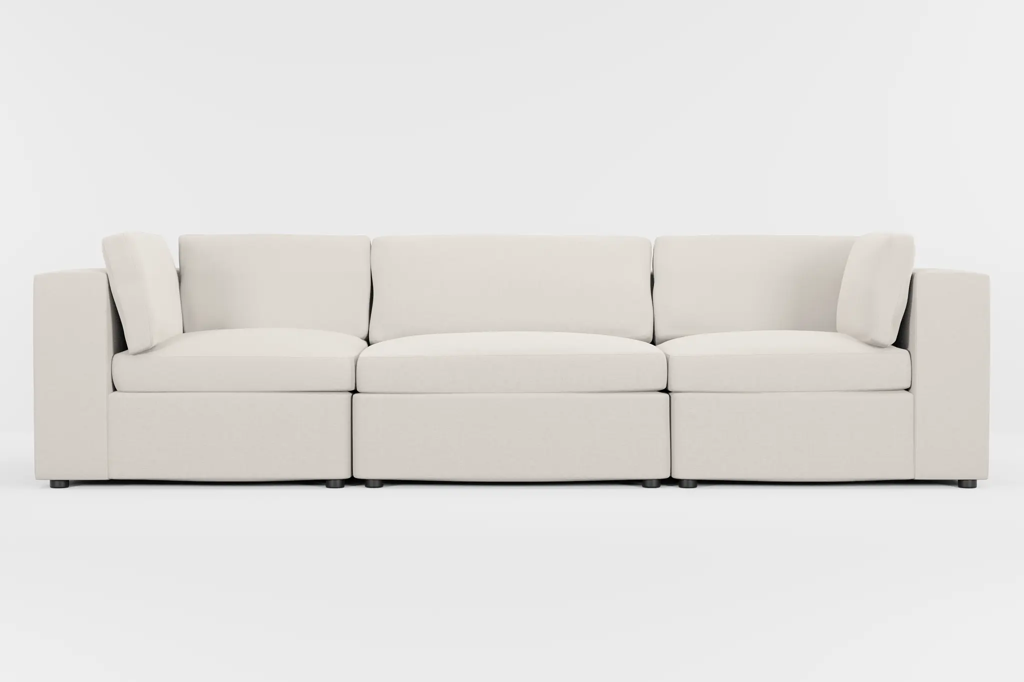 Destin Suave Beige Fabric 3-piece Modular Sofa Destin Suave Beige Fabric 3-piece Modular Sofa