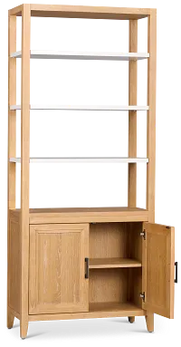 Nantucket Two-tone Door Bookcase