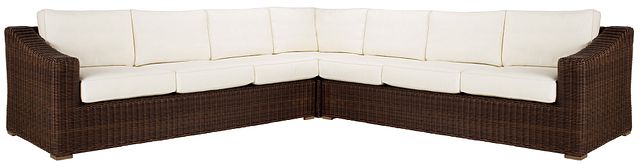 Canyon Dark Brown White Large Two-arm Sectional (0)