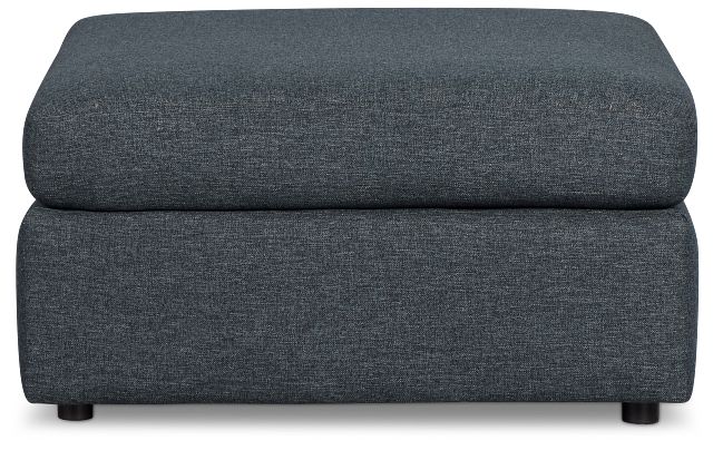 Noah Dark Blue Fabric Cocktail Ottoman