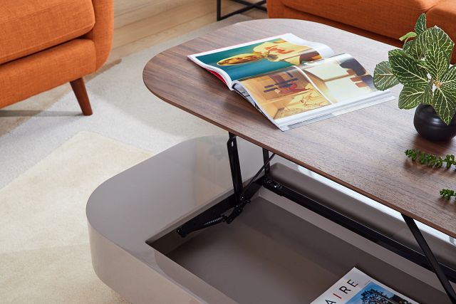 Harlan Gray Rect Coffee Table