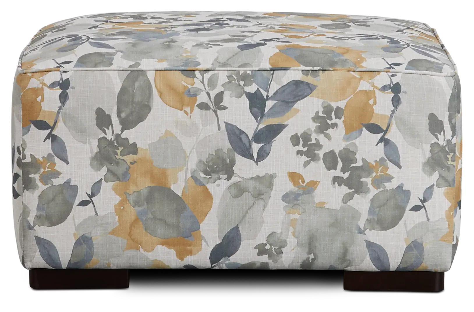 Wellstone Gray Fabric Cocktail Ottoman Wellstone Gray Fabric Cocktail Ottoman