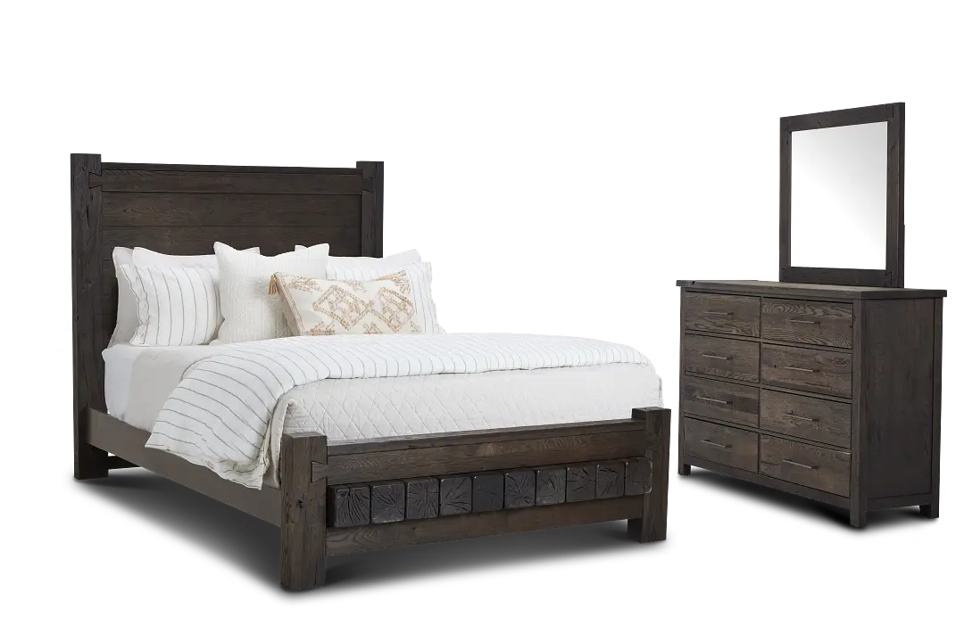Salt Lake Dark Tone Platform Bedroom Salt Lake Dark Tone Platform Bedroom