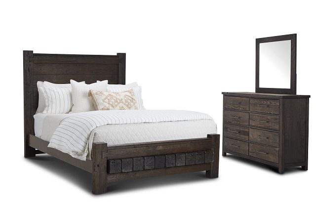 Salt Lake Dark Tone Platform Bedroom