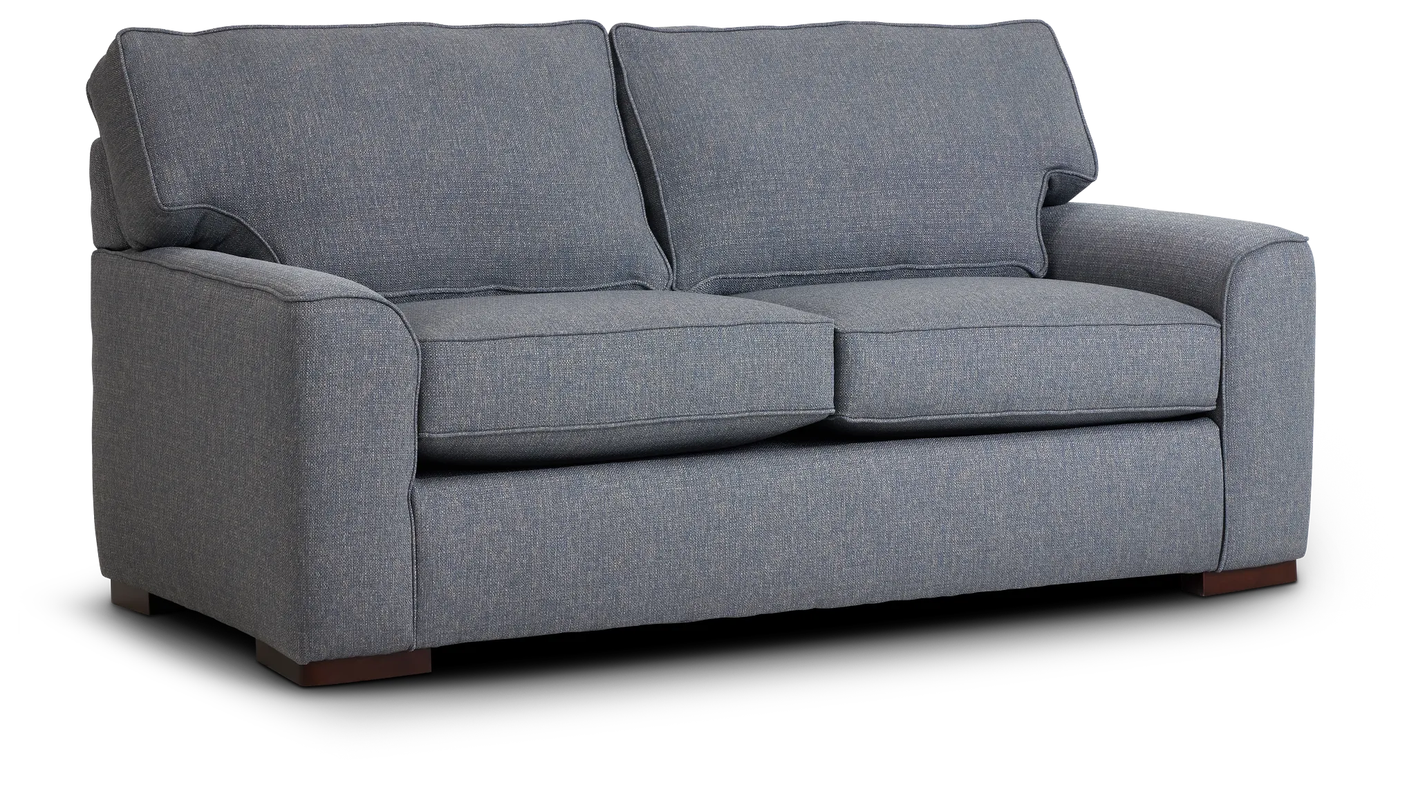 Austin Blue Fabric Loveseat