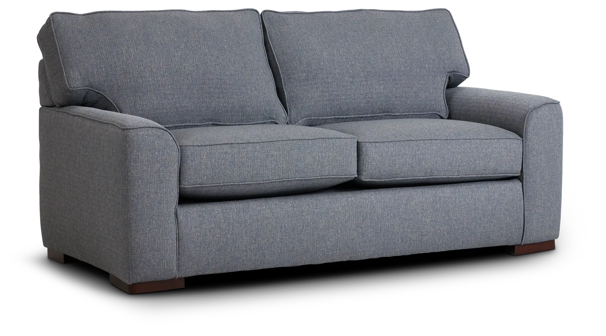 Austin Blue Fabric Loveseat Austin Blue Fabric Loveseat