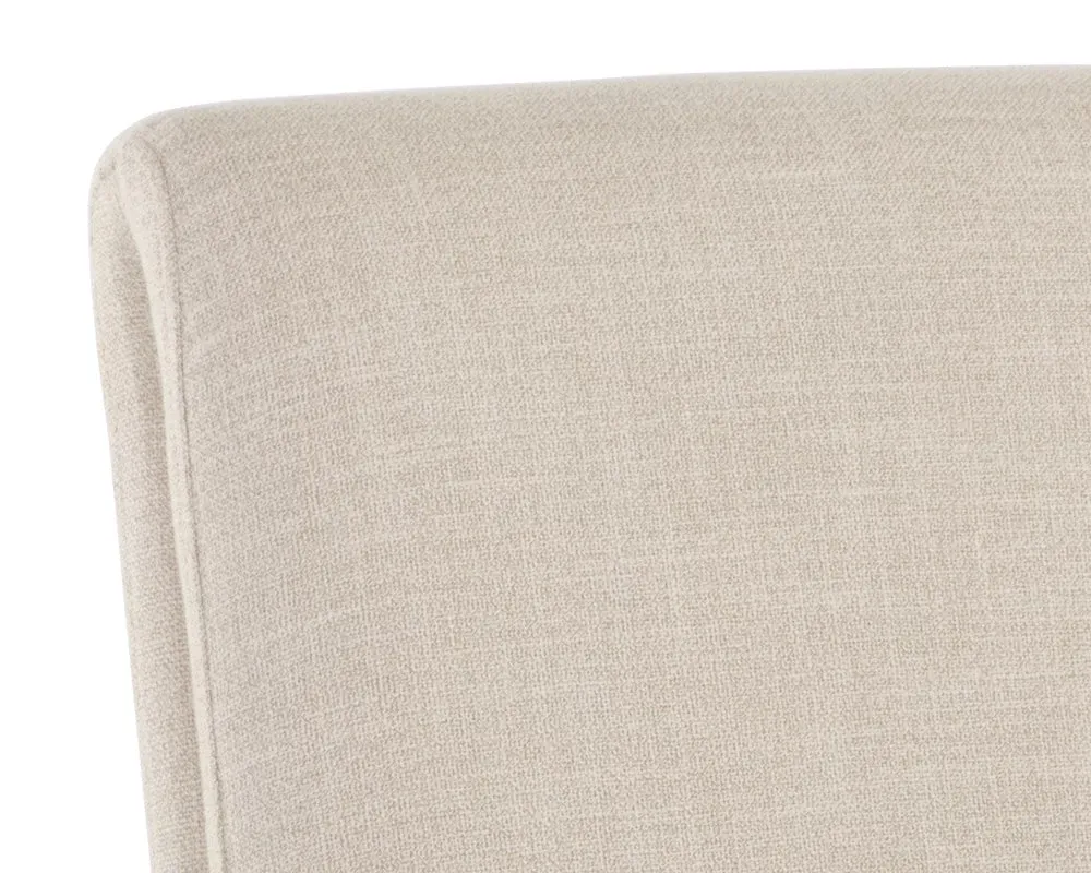 Heron Light Beige Fabric Upholstered Side Chair