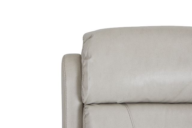 Toby Light Gray Micro Medium Dual Power 2-arm Reclining Sectional