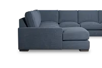 Edgewater Elevation Dark Blue Large Left Chaise Sectional