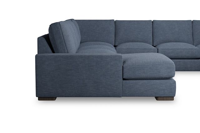 Edgewater Elevation Dark Blue Large Left Chaise Sectional