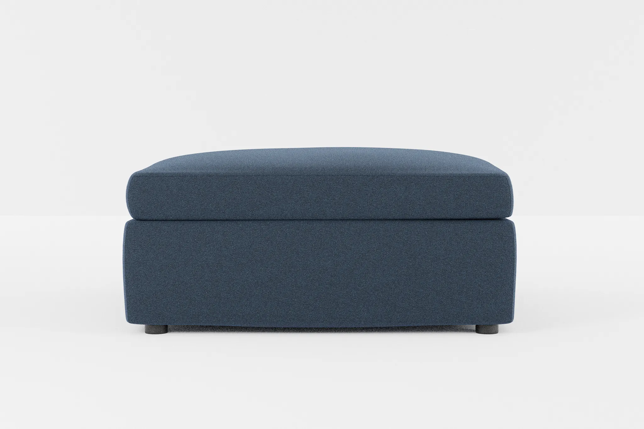 Destin Elite Dark Blue Fabric Cocktail Ottoman