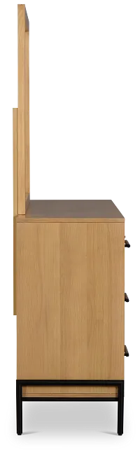 Highland Light Tone Dresser & Mirror