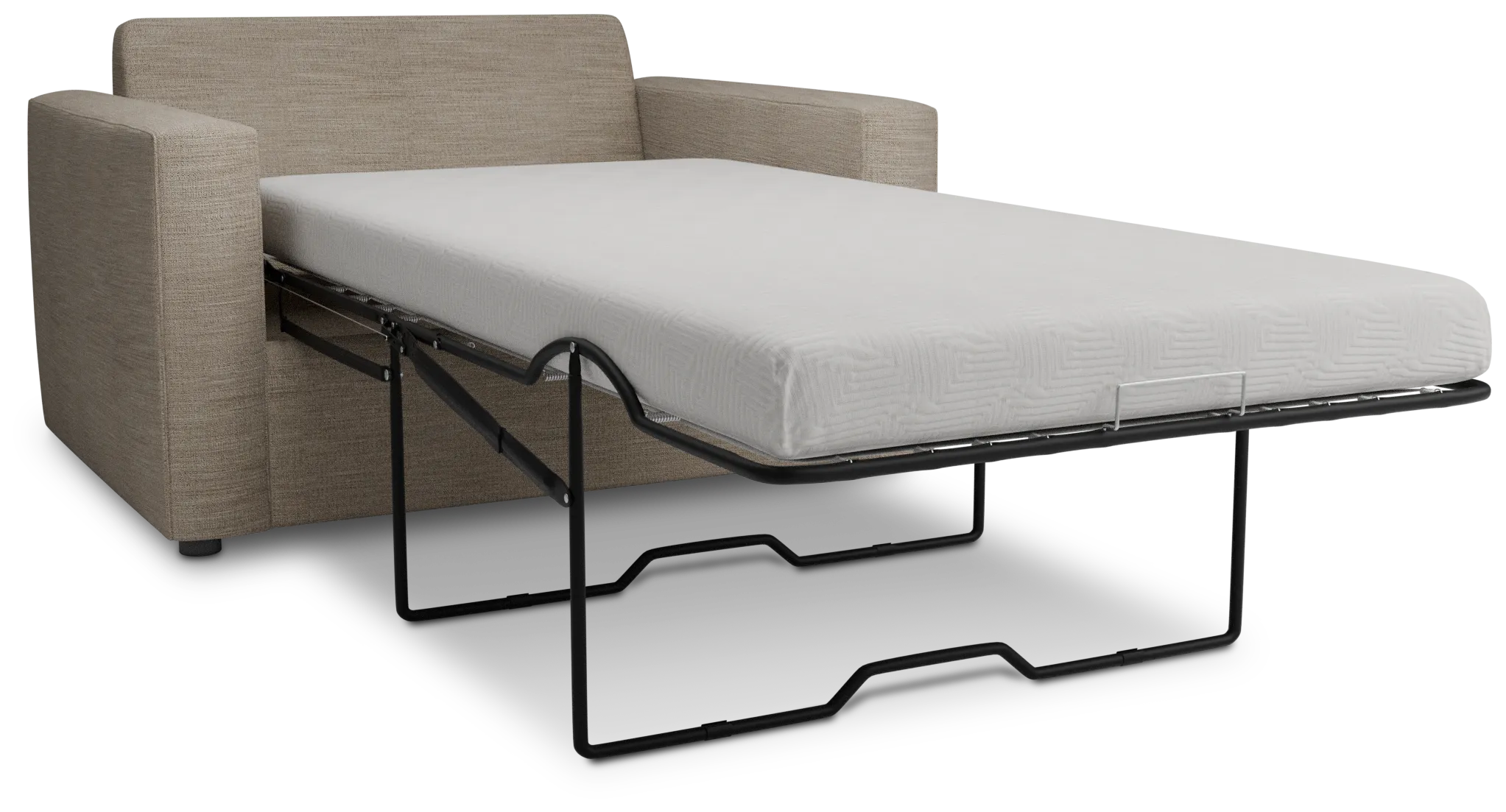 Siesta Victory Taupe Fabric Memory Foam Sleeper