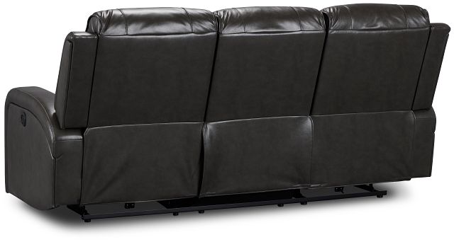Arden Dark Gray Micro Power Reclining Sofa