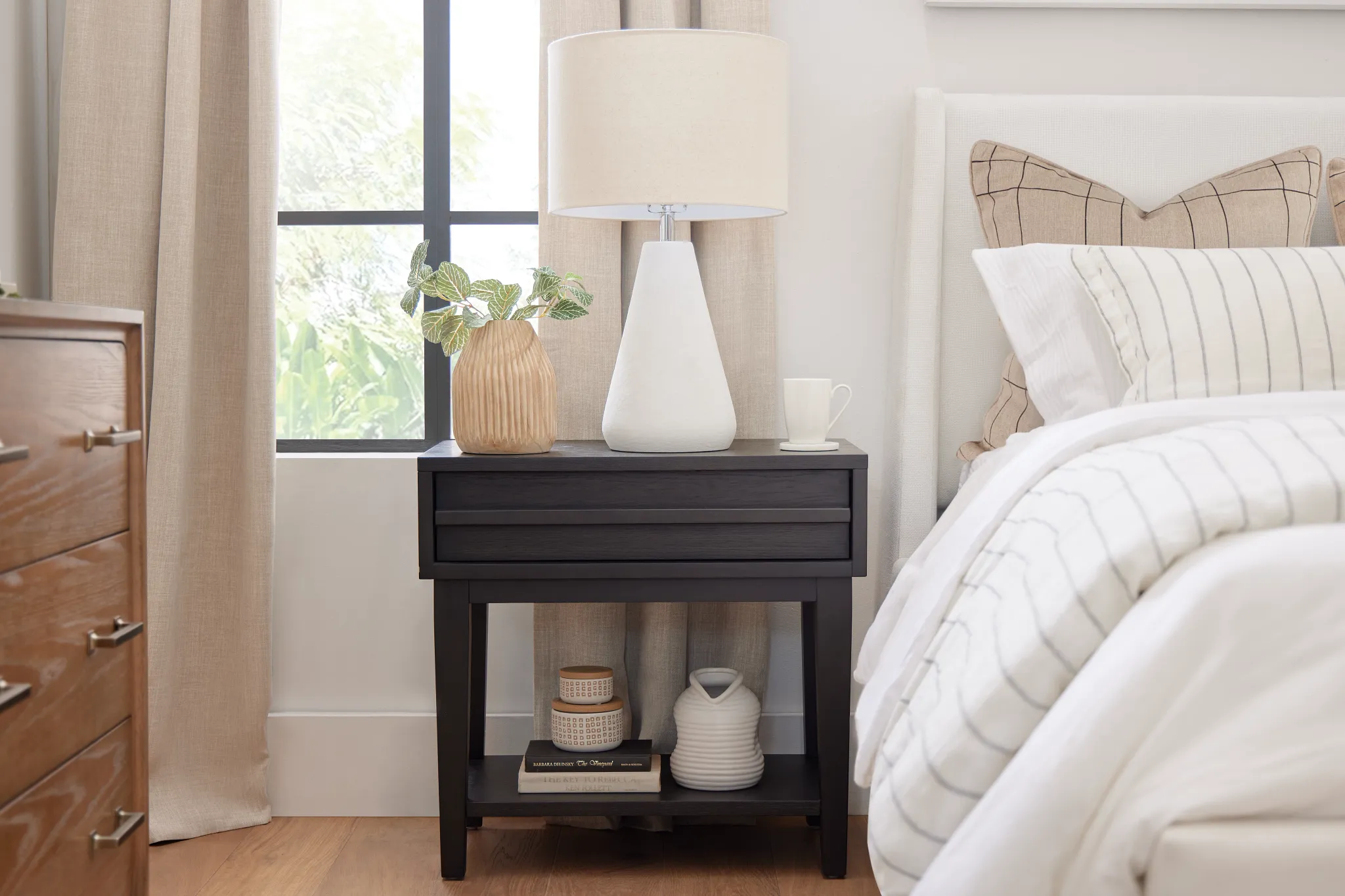 Provo Dark Tone Open Nightstand